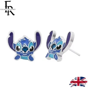 Stitch Silver Stud Earrings – Lilo & Stitch Gift for Kids & Adults Gift Present - Picture 1 of 4