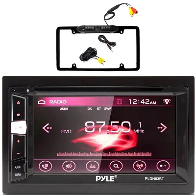 License Plate Back Up Waterproof Camera, Pyle PLDN83BT.5 6.2" MP3 USB Receiver - Image 1 of 4
