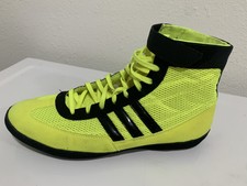 Adidas Shoes Mma Ring Sparring Boxing Yellow Fluorescent And Black Men’s 10.5