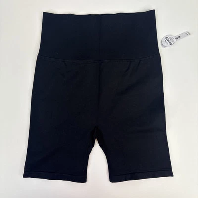 Pantalones Cortos Victoria's Secret Rosa Activos Para Mujer Cintura Alta Bicicleta Yoga Negro Talla M Foto 1 de 4