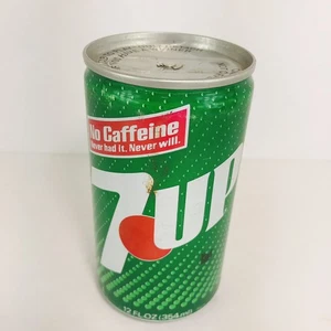 VTG 1970s 7-Up Soda Pop Can 12oz Crimped Steel San Francisco CA FULL UNOPENED - Picture 1 of 6
