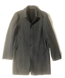 COSTUME NATIONAL HOMME Mens Grey Double Faced Wool Slim Coat sz 40 It 50 Italy - Picture 1 of 8
