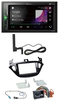 Pioneer MP3 DAB AUX 2DIN Bluetooth Autoradio für Opel Adam ab 13 Corsa E ab 15 - Bild 1 von 4