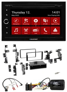 Blaupunkt Lenkrad DVD Bluetooth DAB 2DIN USB Autoradio für Nissan Cube Frontier - Bild 1 von 11