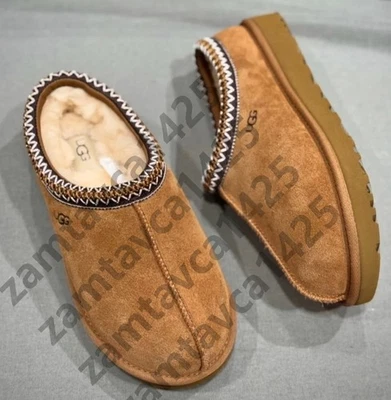 NEW U G Tasman II Chestnut Classic Slipper Suede Flats Women's Wool Shoes /']🔎 - Image 1 of 4