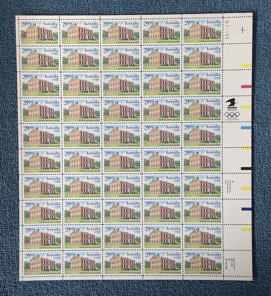 Scott #2636, 29c Kentucky Statehood, Mint sheet/50, UR #S11111, MNH (R11-31) - Image 1 of 1