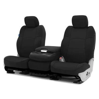 For Nissan TITAN XD 23-24 Coverking Neosupreme 1st Row Black Custom Seat Covers - Image 1 of 4