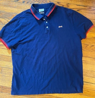 Vintage Le Tigre Navy Redline Short Sleeve Men's XL Polo Shirt - Image 1 of 4