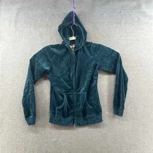 Juicy Couture Womens Size L Green Full Zip Jacket NWT (flawed Zip) - Foto 1 di 11