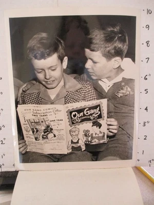 Foto de radio NBC 1946 QUIZ KIDS Joel Kupperman Pat Conlon Our Gang #27 cómic Foto 1 de 2