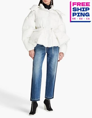 PVP €1990 ALEXANDER MCQUEEN Peplum Puffer Chaqueta IT40 US4 UK8 S Hecha en Italia Foto 1 de 4