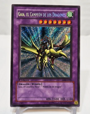 SPANISH Gaia The Dragon Champion LDD-S125 LOB-125 1st Edition Secret Yugioh 7943 - Image 1 of 4