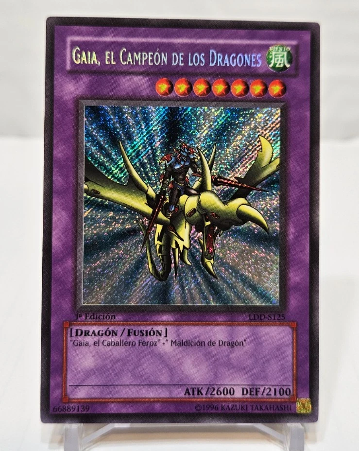 SPANISH Gaia The Dragon Champion LDD-S125 LOB-125 1st Edition Secret Yugioh 7943 - Image 1 of 4