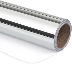 RUSPEPA Silver Metallic Wrapping Paper - Solid Color 17 x 32.8&apos;,  - Picture 1 of 8