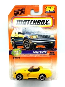 Dodge Viper Yellow 1997 Matchbox Super Cars 1:64 Diecast Car - Picture 1 of 3