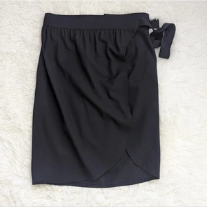 Women's Escada 34 Black True Wrap Tulip Skirt Size Small - Picture 1 of 8