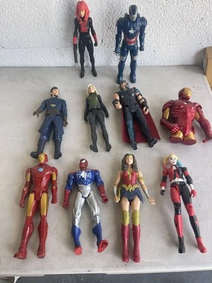 Lote #8 de 10 figuras de acción sueltas Marvel y DC 12" Avengers, Spiderman +++ Foto 1 de 4