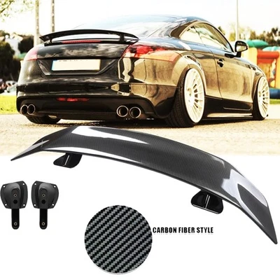 For Audi TT RS Carbon Fiber 46"Car Rear Trunk Spoiler Lip Wing Racing Foto 1 de 4