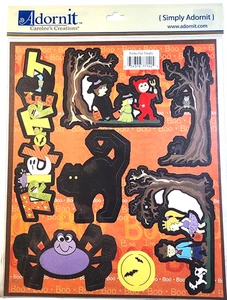 Halloween Trick or Treat Scenes Spider Adorable Punch Out Die Cuts Carolee's - Picture 1 of 2
