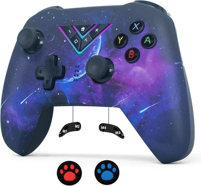 Controller Switch, Bluetooth Wireless Controllers per Switch 2/Switch/Lite/Oled/ - Immagine 1 di 4