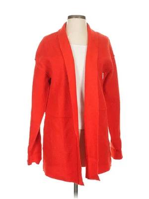 Cardigã feminino de lã vermelha Tahari P - Imagem 1 de 4