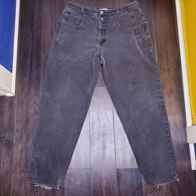 Vintage Guess Jeans Men's Pascal 38x32 Black Wash Denim Tapered Leg Relaxed Fit  - Image 1 of 4