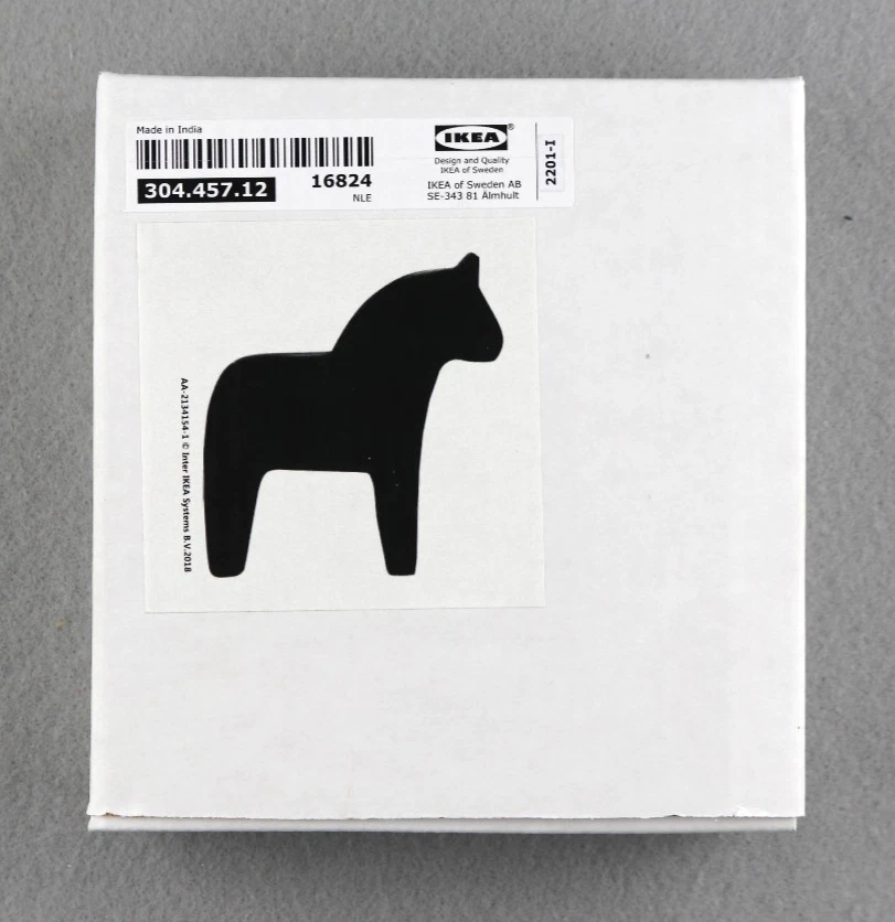 IKEA FINANSIELL Decoración Caballo Dala Negro 5" 304.457.12 Sueco NUEVO SELLADO FUERA DE STOCK Foto 1 de 1