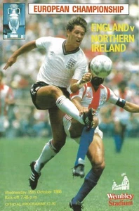 ENGLAND HOME PROGRAMAS INTERNACIONALES DE FÚTBOL 1986 A 1999 ~ TÚ ELIGES CUÁL - Imagen 1 de 19