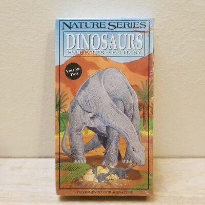 Nature Series DINOSAURS Fun, Facts, & Fantasy (VHS Movie) Vol. 2, SEALED! - Image 1 of 2