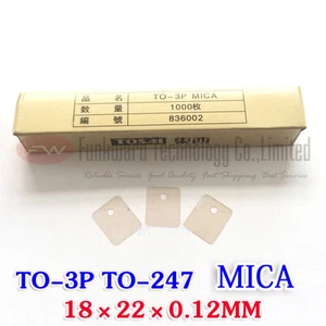 TO247/TO-3P Power Transistor MICA Insulator Stiff Transparent Material x 1000pcs - Picture 1 of 3