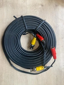 CCTV Camera Extension Cable Phono RCA Video DC Power Lead - 20 mtrs - Picture 1 of 1