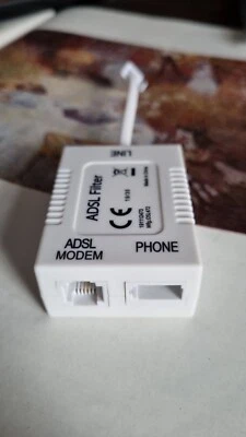 ADSL DSL Micro Filter Internet Broadband Splitter New White  Photos - Image 1 of 3