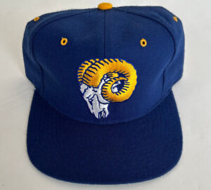 Vintage New Era Los Angeles LA Rams Fitted Hat EUC Wool Blend ~1989-1993