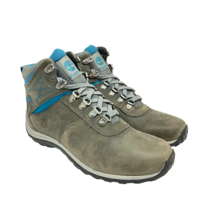 Botas de senderismo Timberland para mujer de corte medio Norwood WP A2J1B gris/azul talla 9M Foto 1 de 4