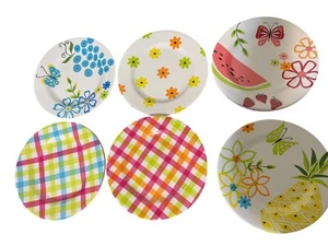 Target Summerville Salatteller 10er Set gemischte Sommermuster 9" melaminartig - Bild 1 von 3