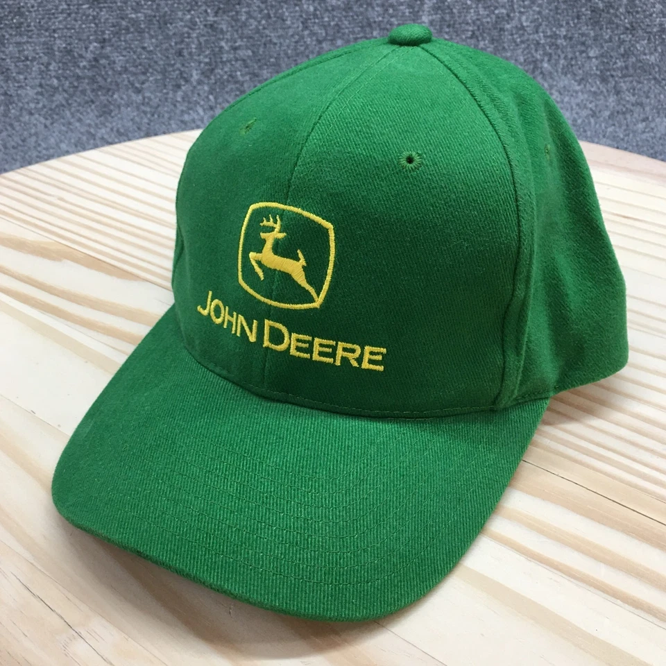 Gorra de béisbol John Deere para hombre verde OS ala curva ajustable logotipo bordado Foto 1 de 4
