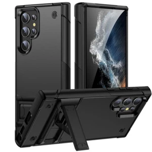 Phone Case For Samsung S25 S24 Ultra S23 S22 S21 FE Armor ShockProof Stand Cover - Picture 1 of 20