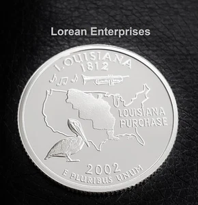 2002 S Statehood Quarter-Louisiana- 90% SILVER ✼PROOF✼ - Picture 1 of 4