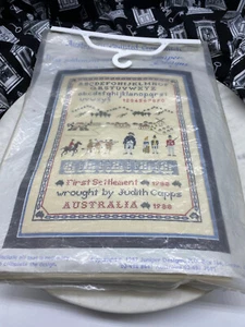 First Settlement Sampler Juniper Designs Cross Stitch Kit Australian Vintage Kit - Picture 1 of 5
