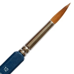 MES Acryl Pinsel Gr. 12 echt Rotmarderhaar für Nailart Modellbau Acrylfarbe - Bild 1 von 2