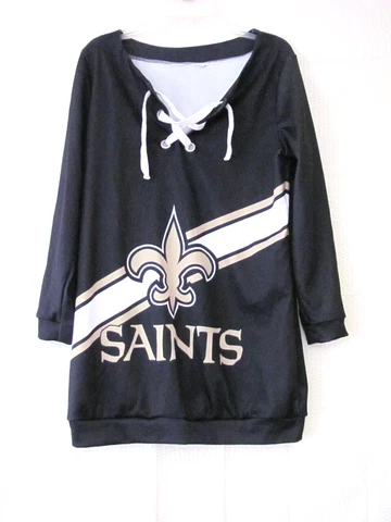 New Orleans Saints Pullover Jacket Mens Large Cover