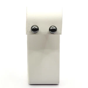 Elegant & Professional Hematite Ball Sphere Bead Dark Gray Stud Pierced Earrings - Picture 1 of 22