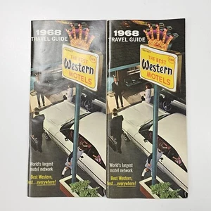 Lot Of 2 Vintage 1968 Best Western Travel Guide - Picture 1 of 4