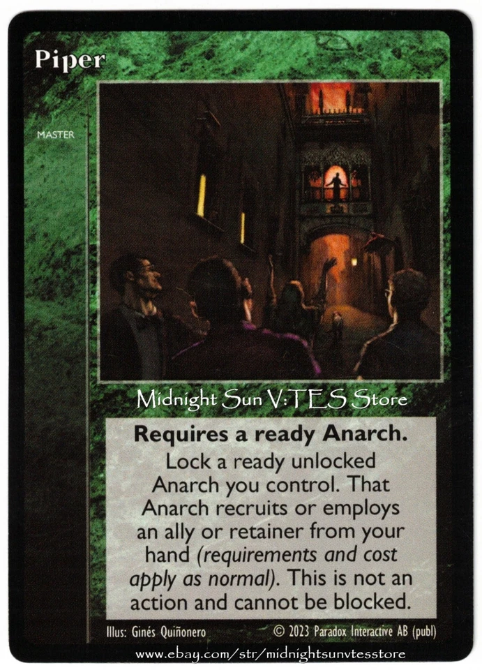 Piper Alternate Art Promo V:TES VTES Vampire CCG - Image 1 of 1