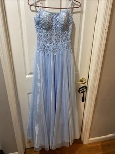 Light Blue Prom Dress Size 3 NWT - Picture 1 of 4