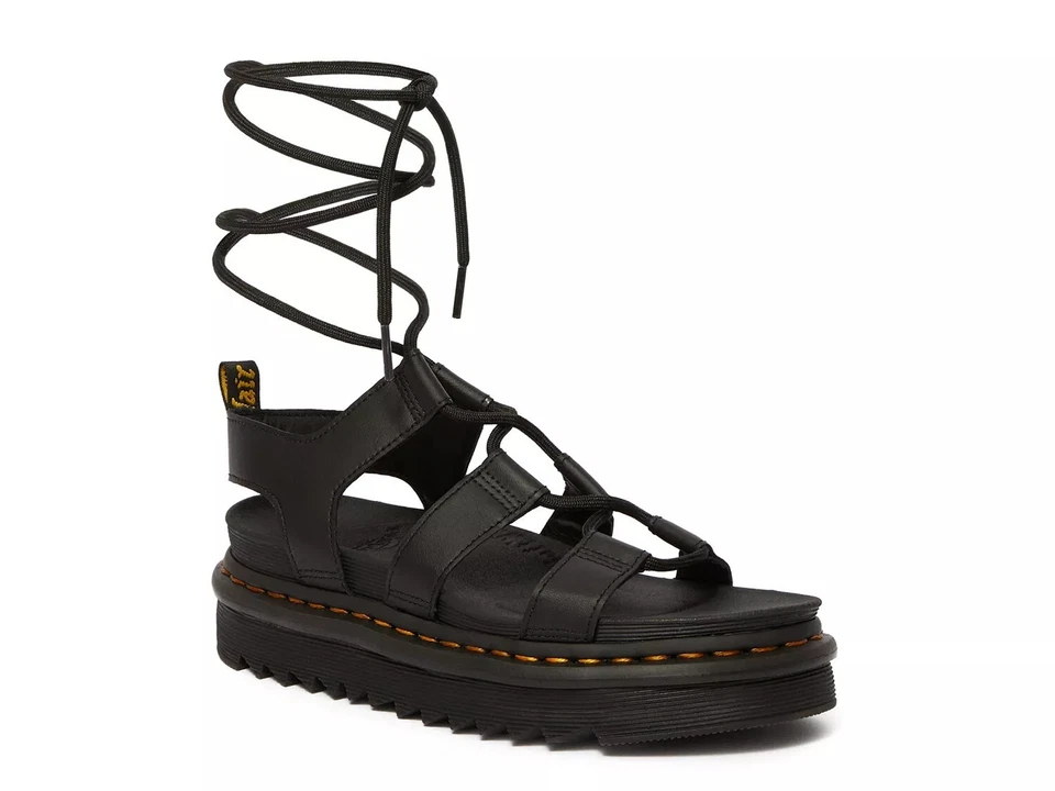 Dr. Martens Women's Nartilla Sandals Black Size 6.0 4nxo