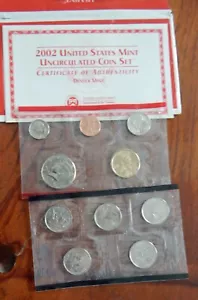 US Mint 2002 Uncirculated Coin Set - Picture 1 of 1