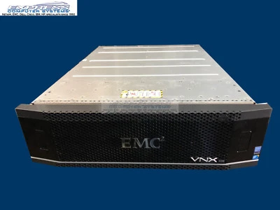 EMC VNX5200 BLOCK OE SAN Storage w/VAULT PACK 25x V4-2S10-600 600GB 10k 8GB 1gbe - Image 1 of 2