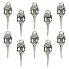 30pcs Alloy Skull Pendants Charms DIY Making Accessory for Necklace