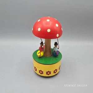 Vintage AS IS Steinbach "Eine Schwarzwaldfahrt Spieluhr Männer auf Marienkäfer Erzgebirge - Bild 1 von 9